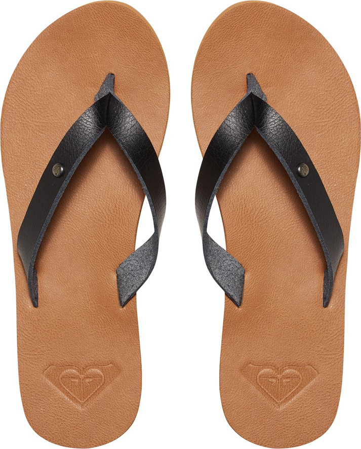 roxy jyll flip flops tan