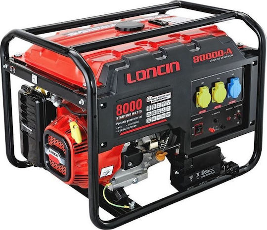 Loncin Γεννήτρια Βενζίνης Τετράχρονη με Ηλεκτρική Μίζα και Μέγιστη Ισχύ 8.1kVA