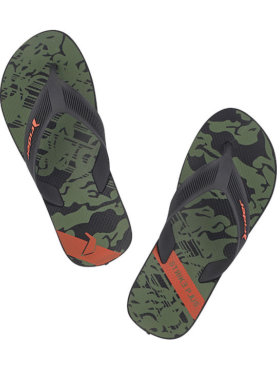 Strike Plus 780-18014 Herren Flip Flops Anatomisch Schwarze