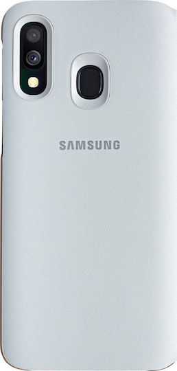 Samsung Buchen Sie Synthetisches Leder Weiß (Galaxy A40)