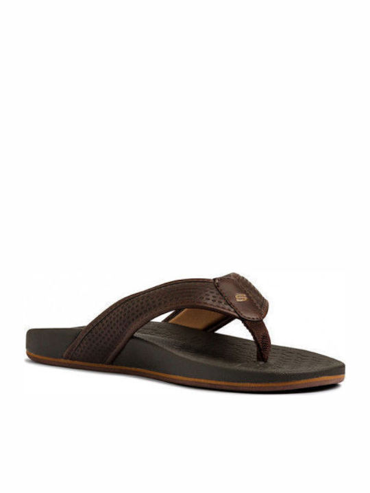 Emiro Men's Flip Flops Brown