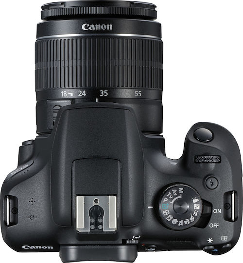 Canon DSLR Фотоапарат EOS 2000D Crop Frame Комплект (EF-S 18-55mm F3.5-5.6 IS II + EF-S 75-300mm F4-5.6 DC III)