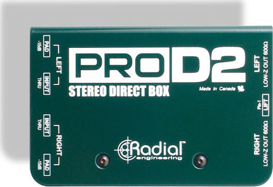 Radial Pro D2 Passive 2 Channel DI Box