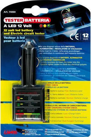 Lampa Ηλεκτρικό Ανταλλακτικό Αυτοκινήτου Led Battery and Electric Circuit Tester