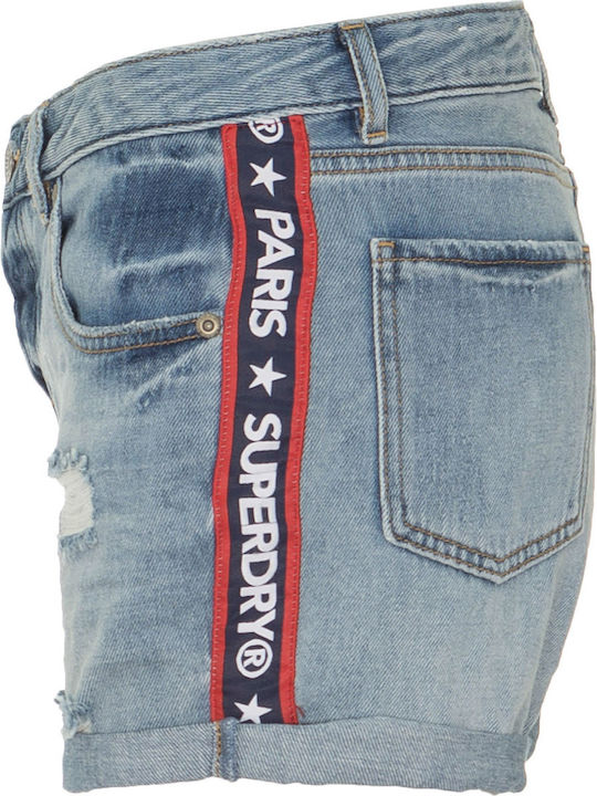 Steph Boyfriend Women's Jean Shorts Blue