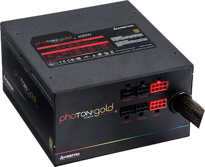 Chieftec Photon 650W Черно Компютърно захранване Полумодулни 80 Plus Gold