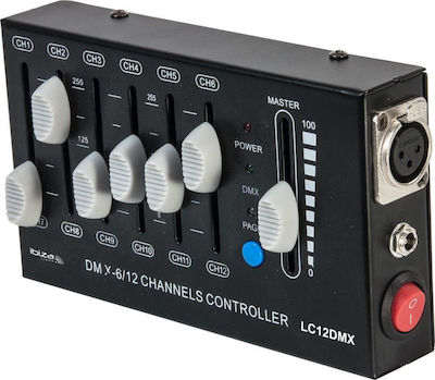 Ibiza Sound LC12DMX DMX Controller Lichtkonsole mit 12 Steuerkanälen / 1 XLR-Eingang