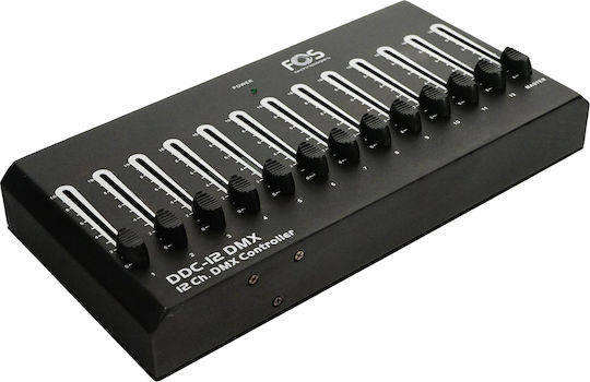 Fos Technologies FOS 12ch DMX Controller Κονσόλα Φωτισμού με 12 Κανάλια Ελέγχου