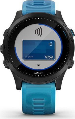 Garmin Forerunner 945 Edelstahl 47mm Wasserdicht Smartwatch mit Pulsmesser (Blau)