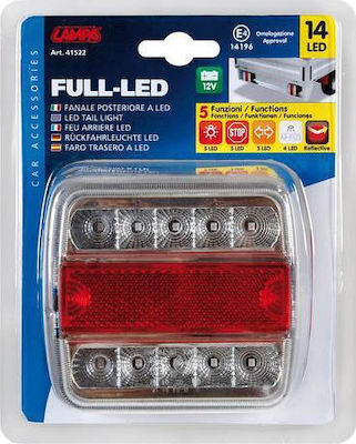 Lampa Φως Τρέιλερ LED Αδιάβροχο Full-Led με Βίδες 12V 1τμχ