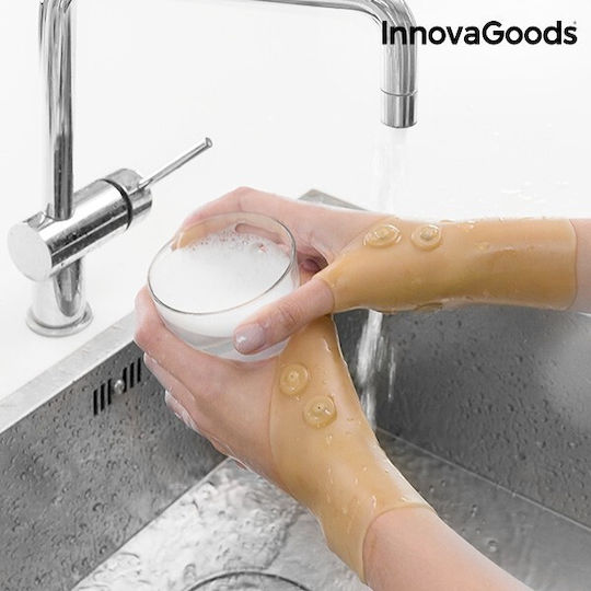 InnovaGoods Magnetic Compression Wrist Brace with Thumb in Beige Color V0101030