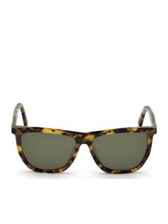 Just Cavalli 837 56N Women's Sunglasses with Multicolour Tartaruga Plastic Frame and Green Lens JC837S 56N