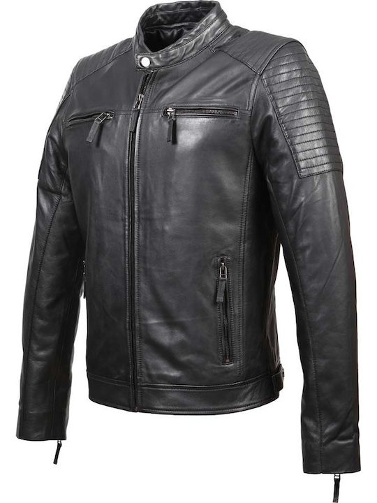 Leather jacket SETTE LEOPARD Black