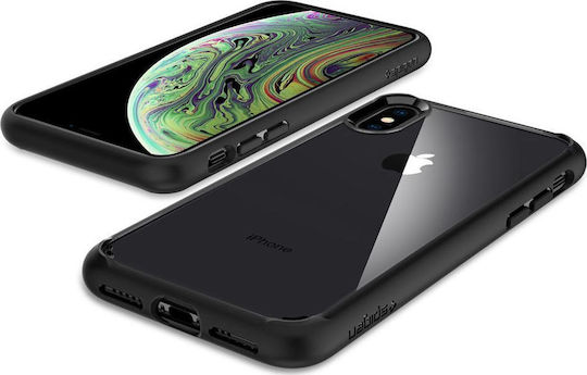 Spigen Ultra Hybrid Back Cover Πλαστικό Μαύρο (iPhone X / Xs)