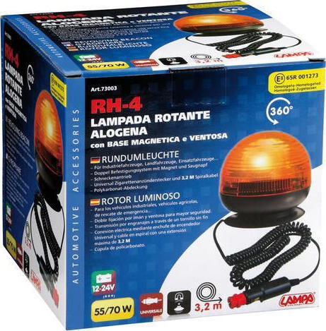 Lampa Auto-Leuchtturm 12 / 24V 13cm mit Orange Beleuchtung