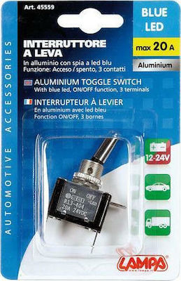 Lampa Auto Ein/Aus Schalter LED 20A 12V Universal Blau