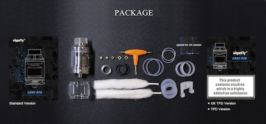 Vapefly Core RTA 2ml Silver