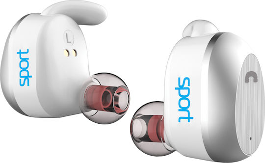 Elari NanoPods Sport In-Ear Bluetooth-Freisprecheinrichtung Kopfhörer mit Schweißresistenz und Ladeetui Weiß