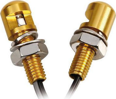 Lampa Gold Led Screws Blue Light Εσωτερικός Διακοσμητικός Φωτισμός Αυτοκινήτου 12V Μπλε