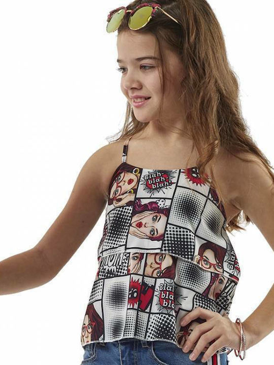 Evita Children's Blouse Sleeveless Multicolour