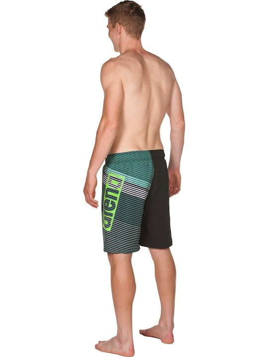 Arena STRIPES LONG BERMUDA SWIM Herren Badehose Bermuda Schwarz Gestreift