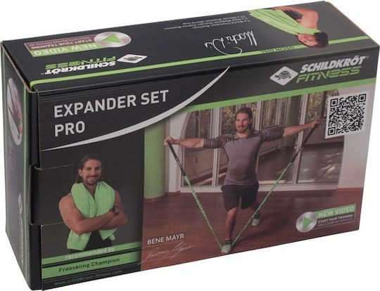 Schildkrot Pro Bandă de rezistență pentru exerciții Gymtube cu mânere Verde 1.2m