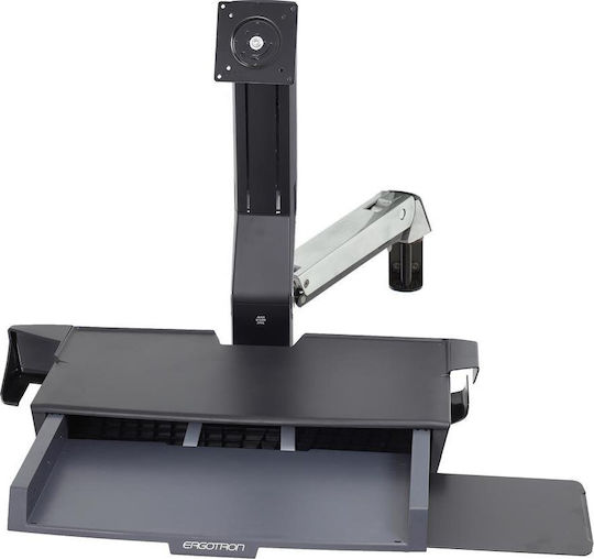 Ergotron StyleView Sit-Stand Combo Arm with Worksurface Suport Monitor până la 24" cu Braț