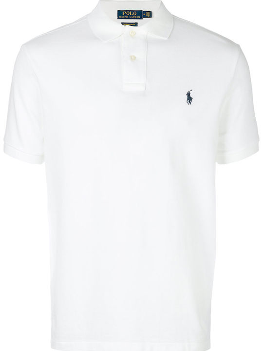Polo Bluza Tricou Cu Mânecă Scurtă Albă