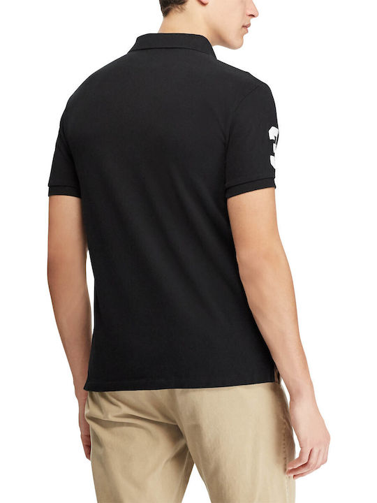 Polo Short Sleeve Black Blouse
