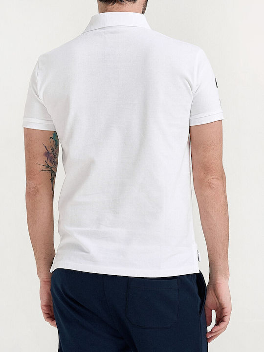 Polo Short Sleeve White Blouse