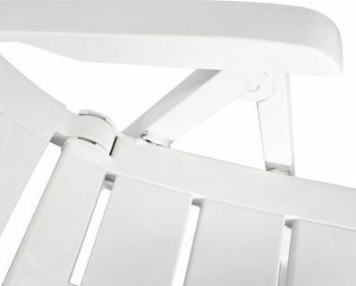Outdoor Dining Set 3 Pieces White with Umbrella Holder