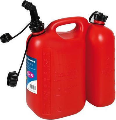 Lampa Fuel Can Double Position Plastic Jerry Can with Extension Tube 8.3L Red