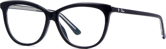 Dior Montaigne Ramă Ochelari Pentru Femei Din Acetat Neagră
