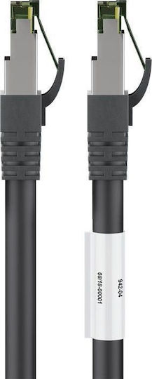 Goobay S/FTP Cat.8.1 Καλώδιο Δικτύου Ethernet 0.25m Μαύρο