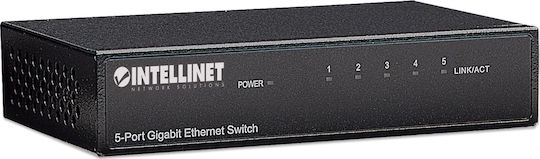 Intellinet 530378 Negestionat L2 Switch cu 5 Porturi Gigabit (1Gbps) Ethernet și 5 Porturi SFP