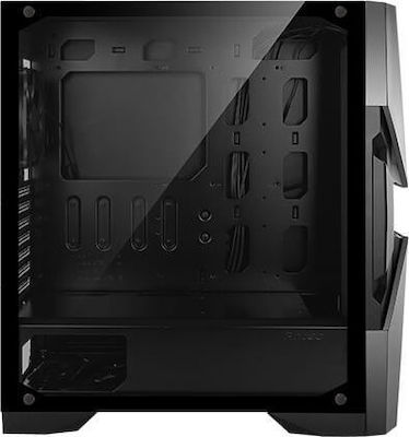 Antec DA601 Gaming Midi Tower Κουτί Υπολογιστή με Πλαϊνό Παράθυρο και RGB Φωτισμό Μαύρο