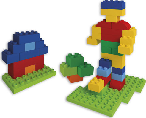Androni Giocattoli Blocks Small Bricks Unico Plus for 1.5-5 years old Years 100pcs