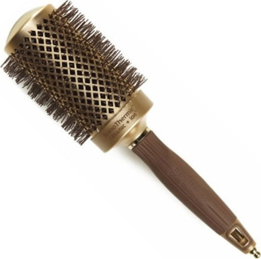Olivia Garden Nanothermic C+ I Brush Hair for Straightening Gold 54mm
