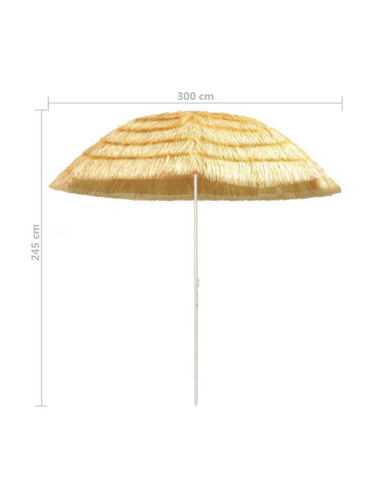 Metal Garden & Terrace Parasol Hawaii Beige 3x3m