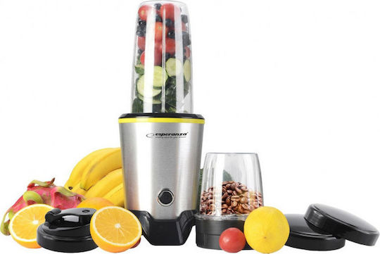 Esperanza Blender With Plastic Jug 1 Lt 1000W Inox EKM028