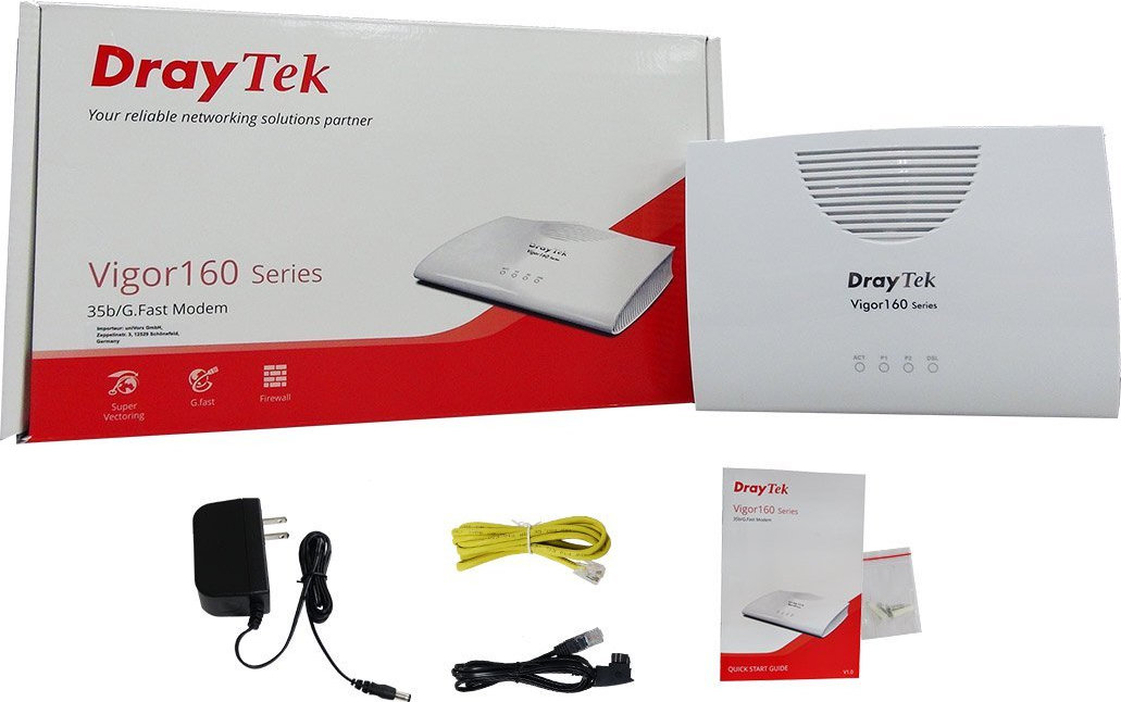 Draytek Vigor165 (Annex A) VDSL2 Router με 2 Θύρες Gigabit Ethernet ...