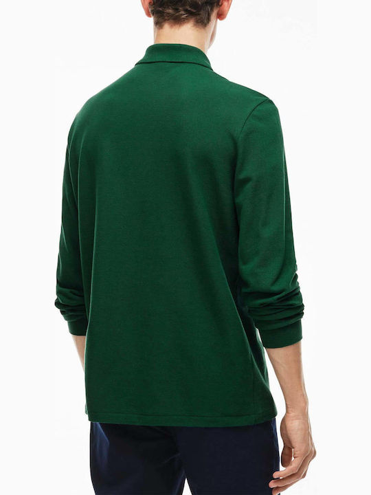 Lacoste Ανδρική Μπλούζα Polo Μακρυμάνικη Πράσινη