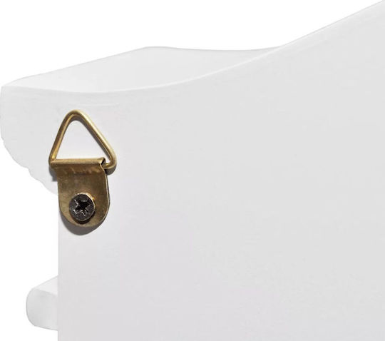 vidaXL Wand-Schlüsselanhänger Holz Mit 6 Haken 22,5x6,5x34,5cm