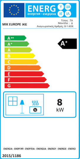 Mytherm Angela TA Pelletofen Lufttherm / Luftkanal 8kW