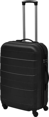 vidaXL Set of Suitcases Black Set 3pcs 91141