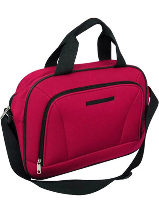 vidaXL Valize De Călătorie Din Material Textil Roșii De Înălțime Maximă 71cm Cu 2 Roți Set De 3 Bucăți