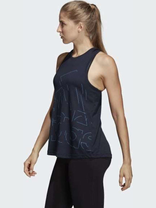 Adidas Bos Women's Athletic Blouse Sleeveless Black