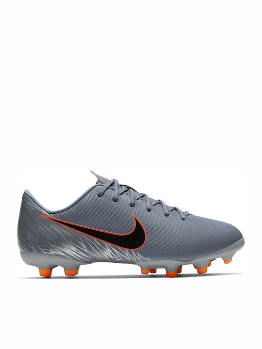 Nike Παιδικά Ποδοσφαιρικά Παπούτσια JR Vapor 12 Academy GS FG MG Gray