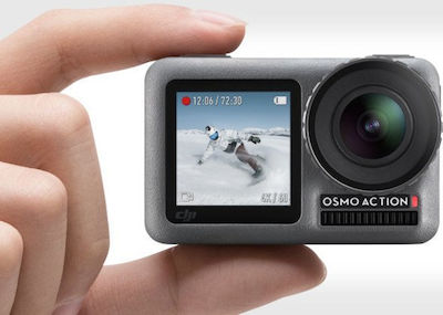 DJI Osmo Action Kamera 4K Ultra HD Unterwasser mit WiFi Gray mit Bildschirm 2.25"