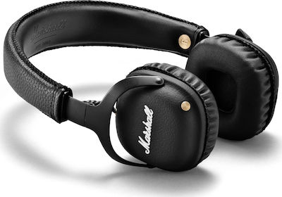 Marshall Mid Bluetooth Ασύρματα/Ενσύρματα On Ear Ακουστικά με 30 ώρες Λειτουργίας Μαύρα